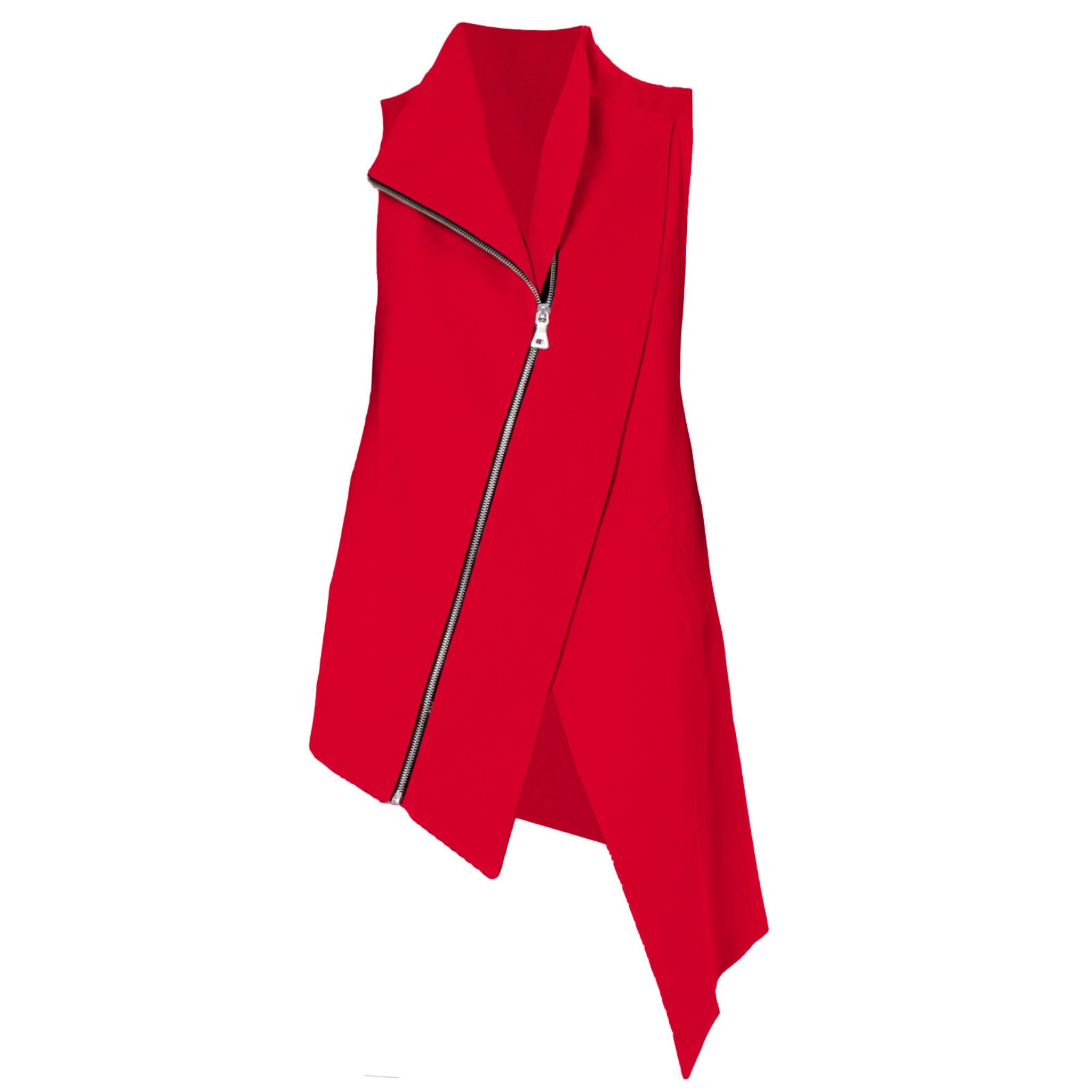 Red Sleeveless Vest | PR Sample