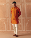 Burnt Orange Bandi Set By KYNAH, Luxury Indian Fashion & Bridal Wear