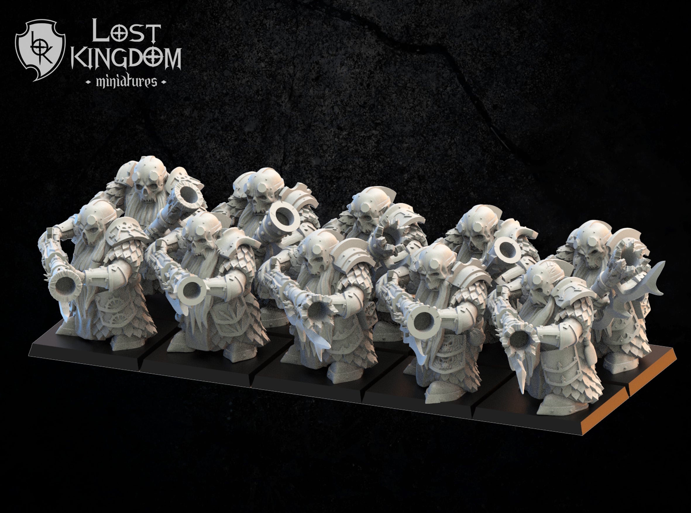 Death Guard With Arquebuses, Lost Kingdom Miniatures