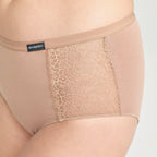 Don Algodon | Pack de 6 Bragas con Cintura de Encaje Tiro Alto | Transpirables