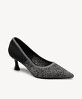 EternalPace Minimalist Stiletto Heeled Pump - Low Heeled - Dark Grey / US 10 | EU 41.5 | UK 8