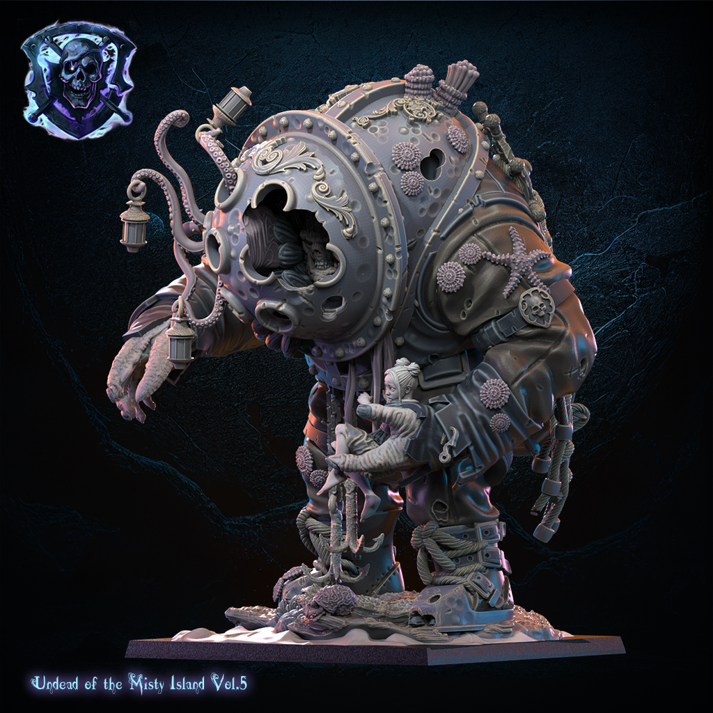 Deep Sea Diver & Small Beauty, Lost Kingdom Miniatures