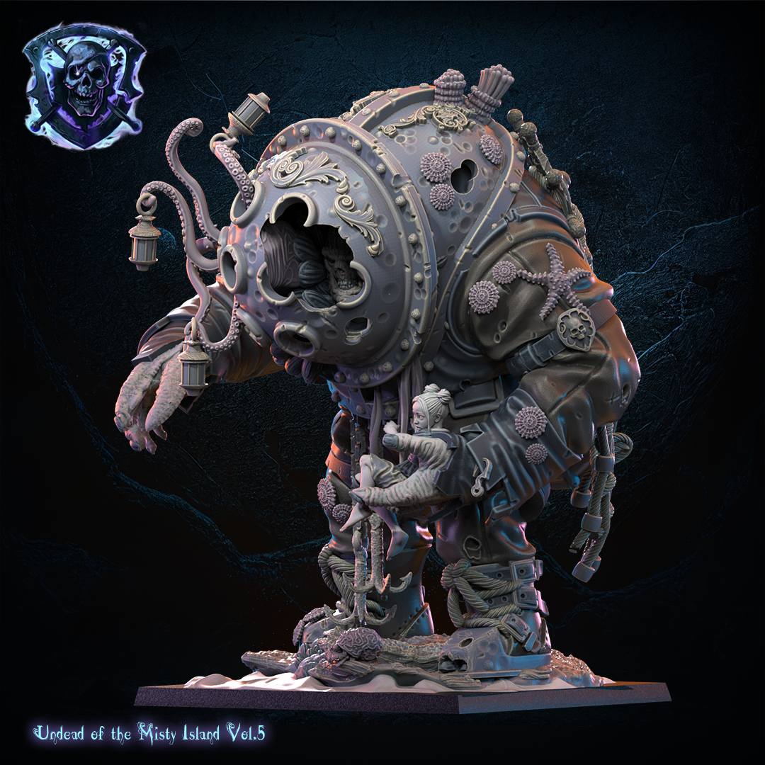 Deep Sea Diver & Small Beauty, Lost Kingdom Miniatures