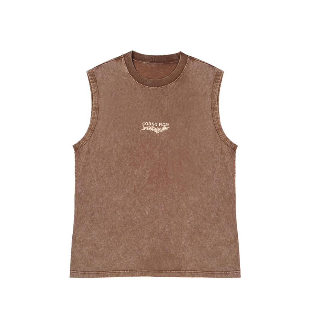 Brown Washed Tank Top