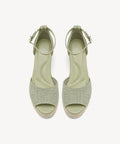 Commute Espadrilles Round Toe Wedge Sandal