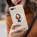 Personalizada de dibujos animados de acrílico magnético teléfono Grip Accesorios para teléfonos móviles Regalo de cumpleaños para las mujeres los hombres ratones de biblioteca