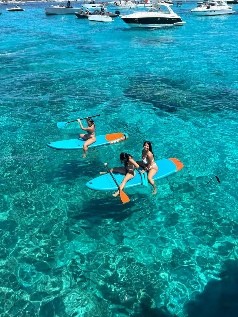 Three Islands in One Day: Es Vedrà, Formentera and Espalmador Tours with Full-Day Food and Drinks, Paella Cooking, Sunset Toasts and Water Toys