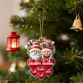 Personalizada de hadas luces de Navidad Elf Corazón Ornamento con el apodo y 1-20 Nombres Decoración del Árbol del Hogar Regalo de Navidad para la Familia