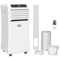 10000 BTU Mobile Air Conditioner w/ Cooling & Dehumidifier for Room up to 441 Sq. ft, White