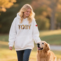 Personalizada 1-9 Fotos Collage Diseño Multicolor Camiseta Sudadera Sudadera con Capucha con Nombre Cumpleaños Aniversario Regalo para la Familia Amantes de las Mascotas