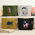 Personalizada Constelación Gran Capacidad Bolsa de pana con nombre Uso diario Regalo de cumpleaños para mujeres Besties