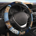 Personalizado 3 Pet Foto Plaid Diseño Coche Volante Cubierta con Nombre Cumpleaños Aniversario Regalo para Amantes de las Mascotas Propietarios de Coche