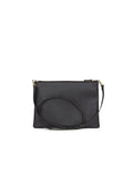 Bolso cruzado de piel granulada Coccinelle - Negro