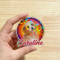Personalizado lindo Pet Photo acrílico teléfono Grip con Kickstand expandible y el nombre de uso diario regalo de cumpleaños para los amantes de las mascotas