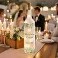 Eucalipto Personalizado Texto y Fecha LED Luz de Noche Esmerilado Botella Lámpara Día de San Valentín Aniversario de Boda Regalo para Recién Casados Parejas