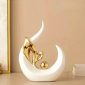 ArtZ® Nordic Aura Sculpture - Wide White Flame