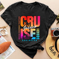 Personalizado En Mi Era Crucero 100% Algodón Body de Bebé Adulto Niño Camiseta con Nombre Esenciales de Viaje Regalo de Cumpleaños para Familia Amantes de los Cruceros