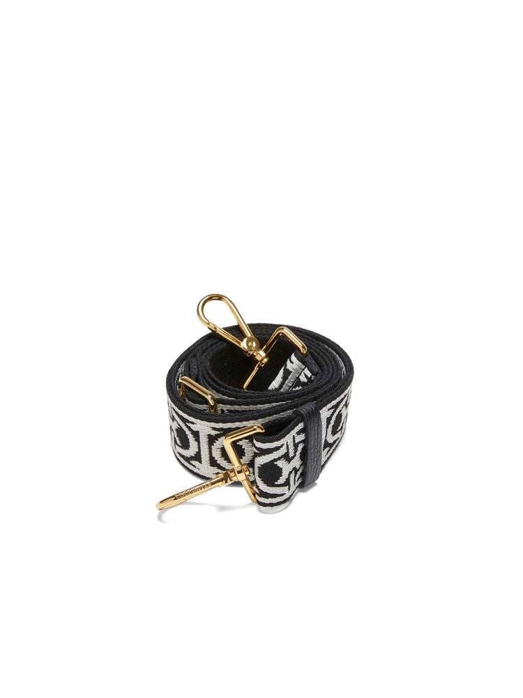 Coccinelle Nastro Shoulder Strap — Black