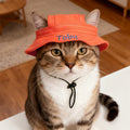Personalizado Multicolor Leche Patrón Ajustable Pet Bucket Hat con nombre bordado Pet Daily Wear Birthday Gift for Pet Mom Dad Pet Lovers