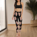 Personalizado Funny Face Photo Stretchy Leggings Pantalones de Yoga Diario Deportes Accesorios Cumpleaños Aniversario Regalo para Novia Esposa