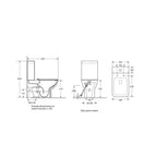 BATHME B010272 CITY Inodoro Rimless Completo Blanco