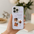 Personalizado 3 Fotos Nombre Funda de teléfono para iPhone o Samsung Uso diario Cumpleaños Aniversario Regalo para Parejas Amigos