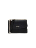 Guess Pebbled Polyurethane Crossbody Bag — Black