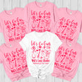 Personalizada Multicolor Fiesta de Chicas Camiseta Gráfica con Texto Lugar y Año Despedida de Soltera Cumpleaños Amistad Regalo para Mujeres Chicas