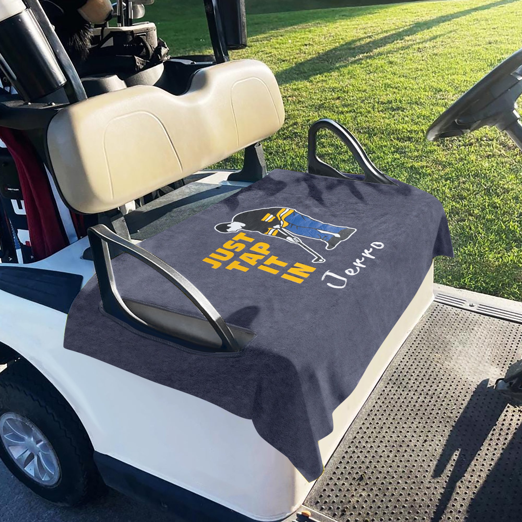 Funda de asiento personalizada para carrito de golf con bordado Nombre Club Equipo Regalo de cumpleaños para amante de los jugadores de golf