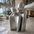 OSO Stainless Steel Axiom Duet Sculpture - Height: 108 inch (274 cm)
