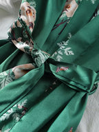 PIJAMA SATÉN 4 PIEZAS-VERDE – JARDIN POÉTIQUE