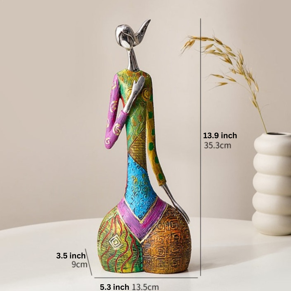 ArtZ® Abstract Colorful Women Sculptures - Standing