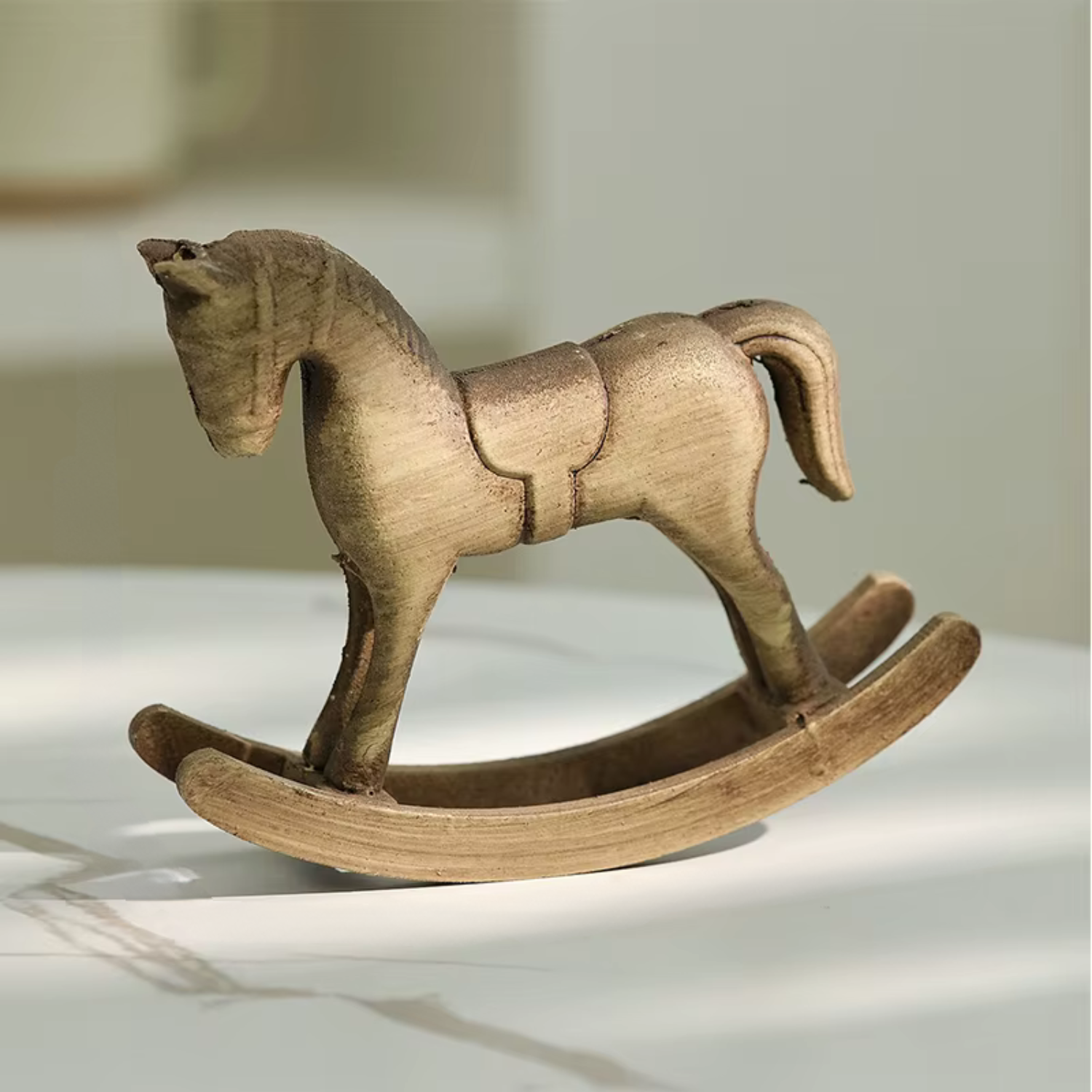 ArtZ® Nordic Gallop Horse Wooden Sculpture - Gold