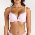 Lounge Underwear Lace High Push-Up Bra - Pink