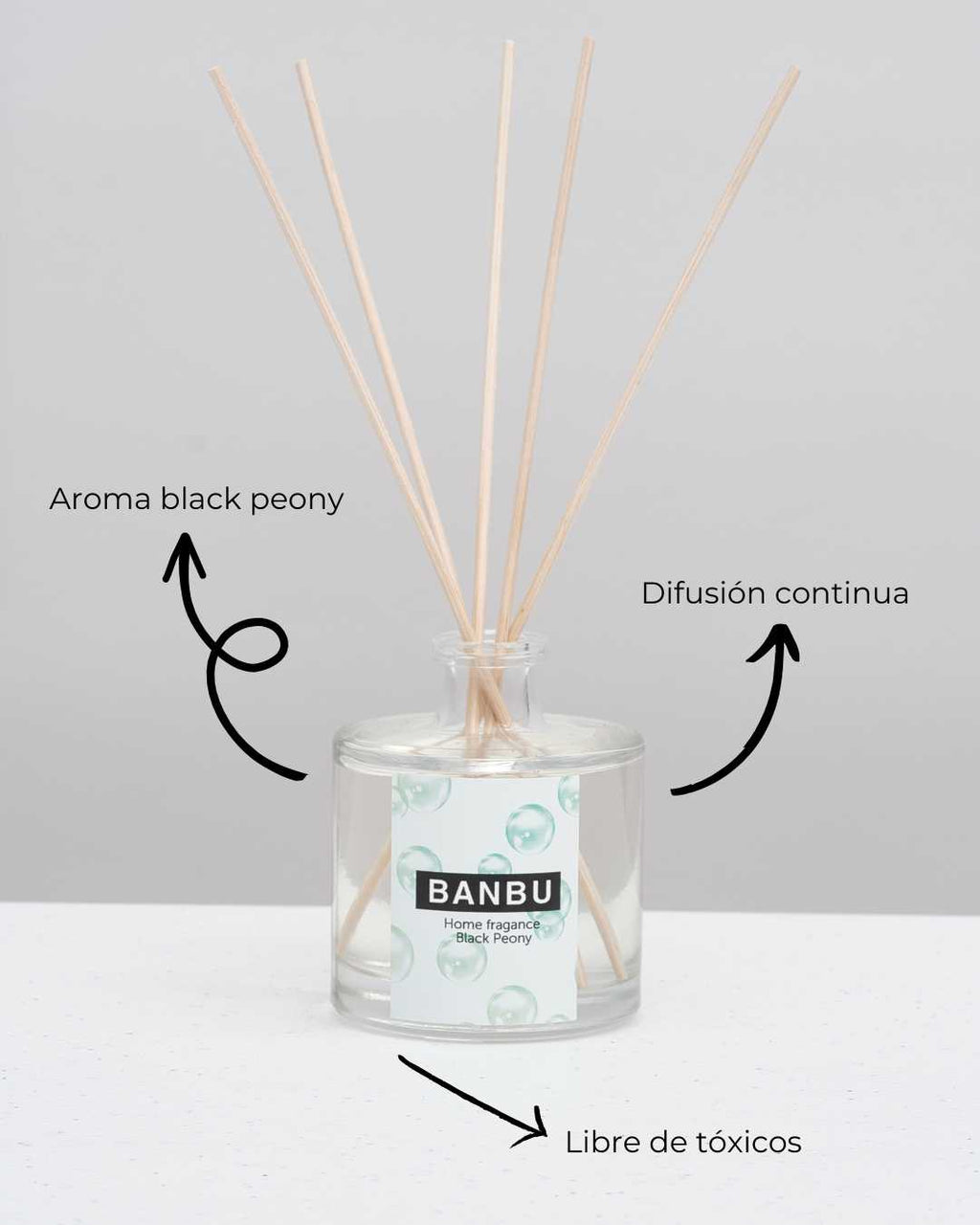 Ambientador Mikado Natural Aroma Black Peony