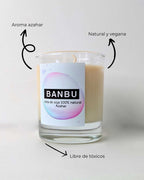 Vela de Soja Natural Aroma Azahar