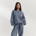 Lounge Underwear Oversized Jumper - Washed Blue