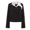 Tailored Cropped Blazer | Black