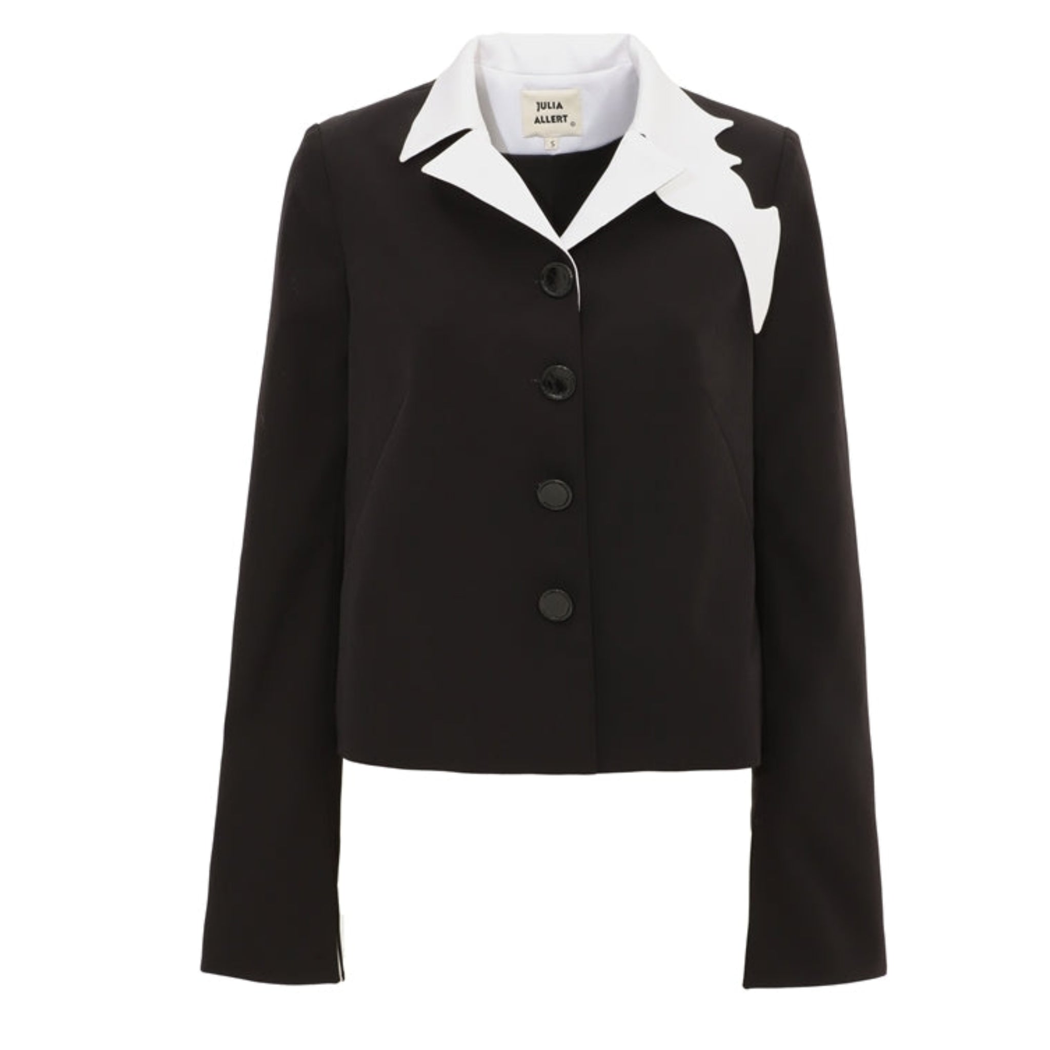 Tailored Cropped Blazer | Black