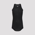 Basic Rib Tank Top Black Viscose Silk Tshirt