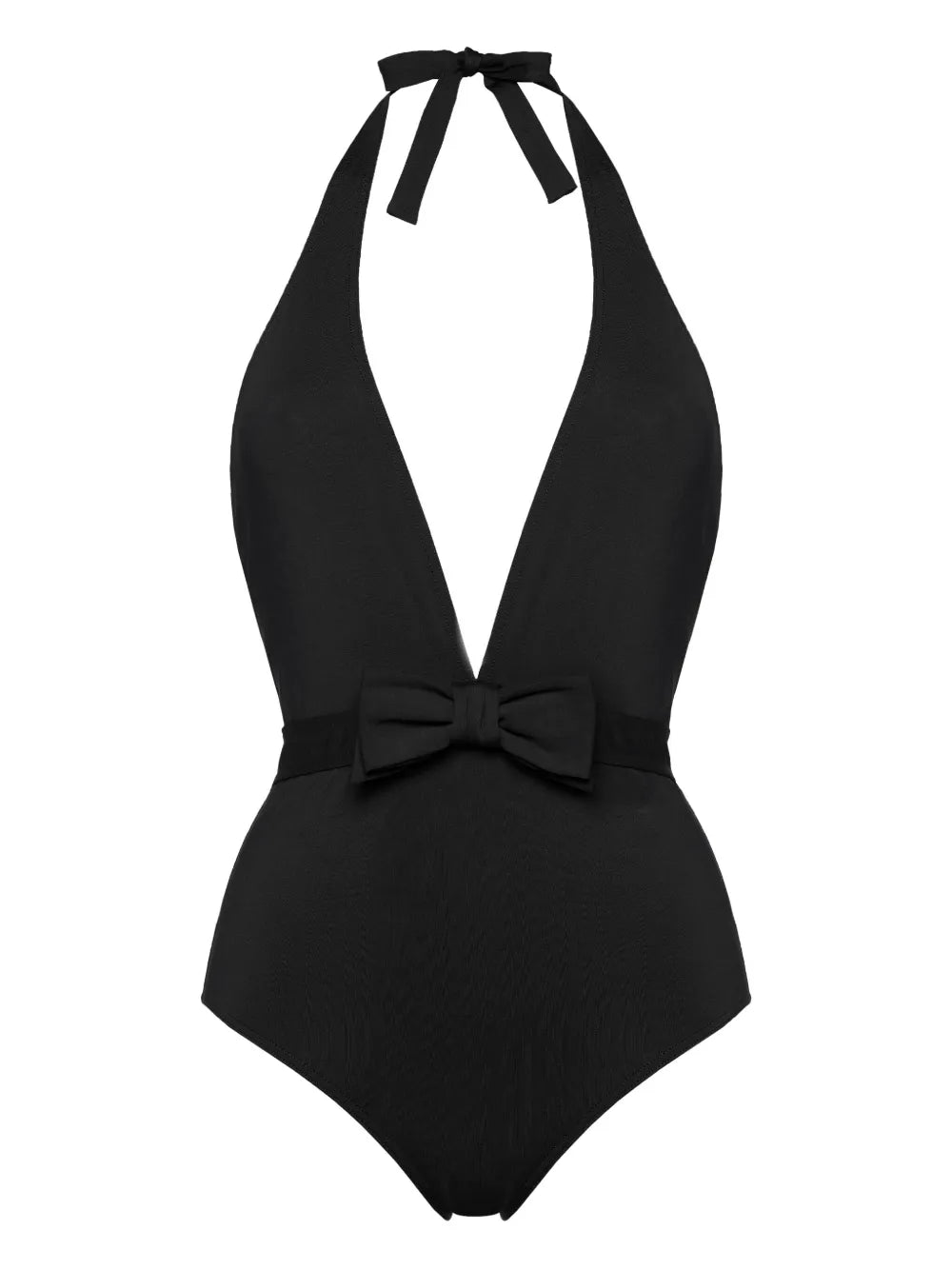 Eres Halter-Neck Plunging Swimsuit — Black