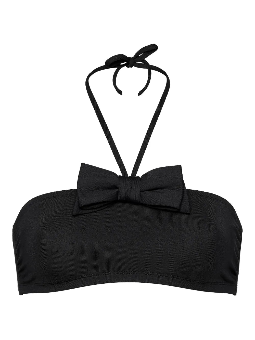 Eres Bow-Detail Bikini Top — Black