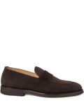 Brunello Cucinelli Suede Penny Loafers Penny Loafer — Brown