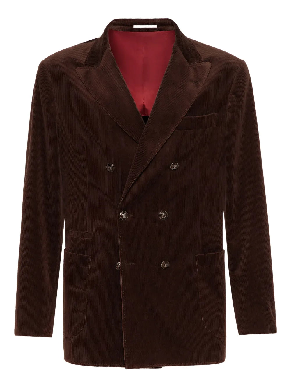 Brunello Cucinelli Cotton-Cashmere Corduroy Blazer — Brown