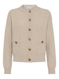 Brunello Cucinelli English Ribbed-Knit Cardigan — Beige
