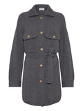 Brunello Cucinelli Ribbed Wool Belted Cardigan — grey