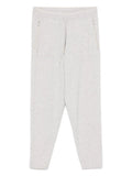 Eleventy Zip-Pocket Cashmere Jogger — light grey