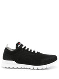 Kiton Knit Low-Top Sneaker — Black