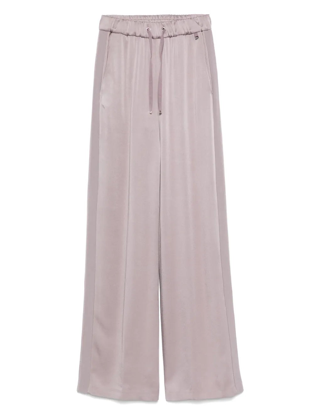 Herno Drawstring Wide-Leg Trousers — Mauve