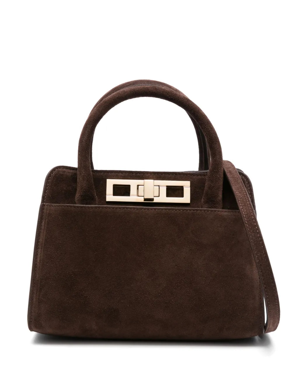Fabiana Filippi Suede Tote Bag — Brown